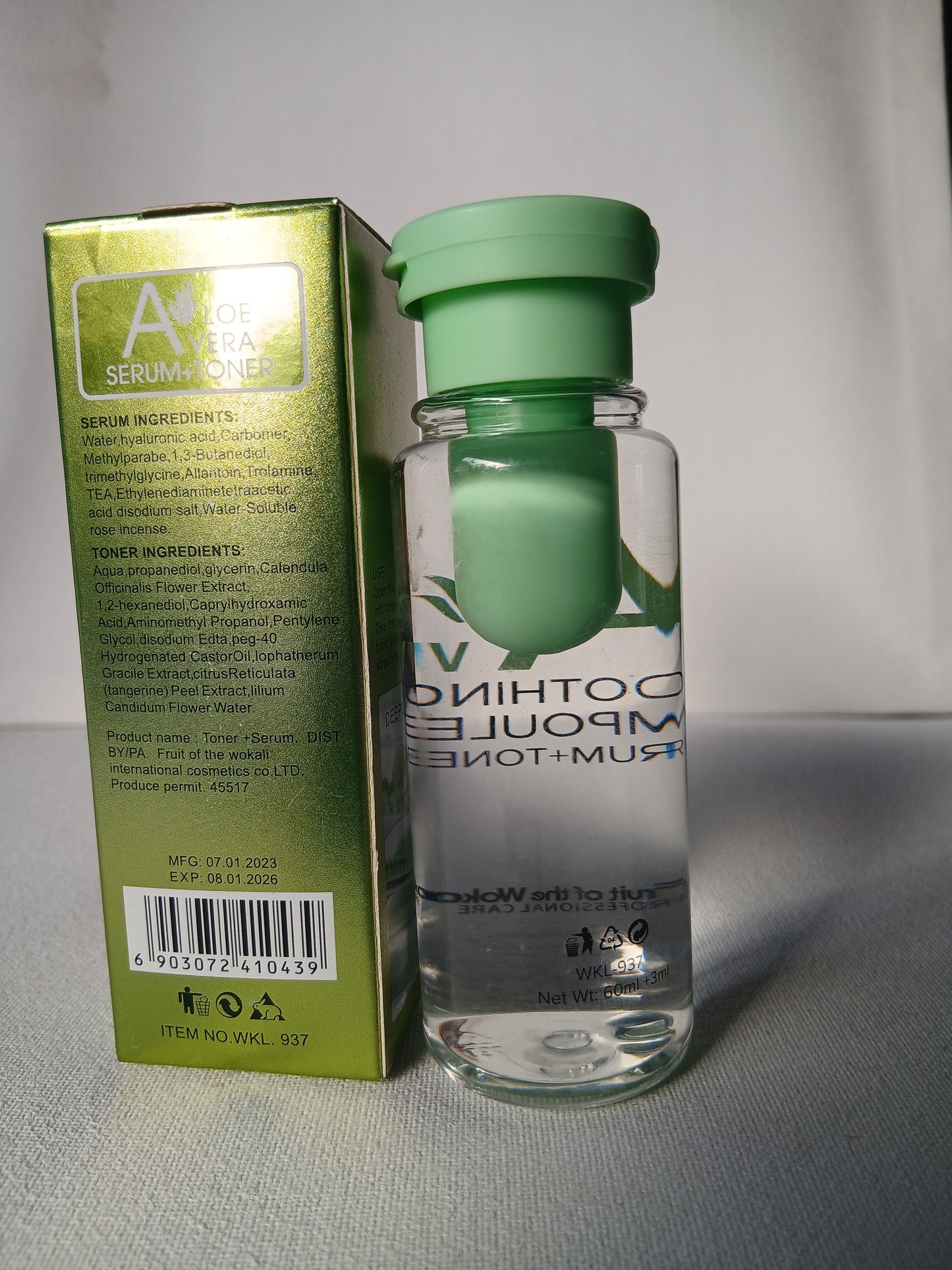 YEIRA Soothing Ampoule Serum + Toner – Hydrating & Brightening Dual Treatment