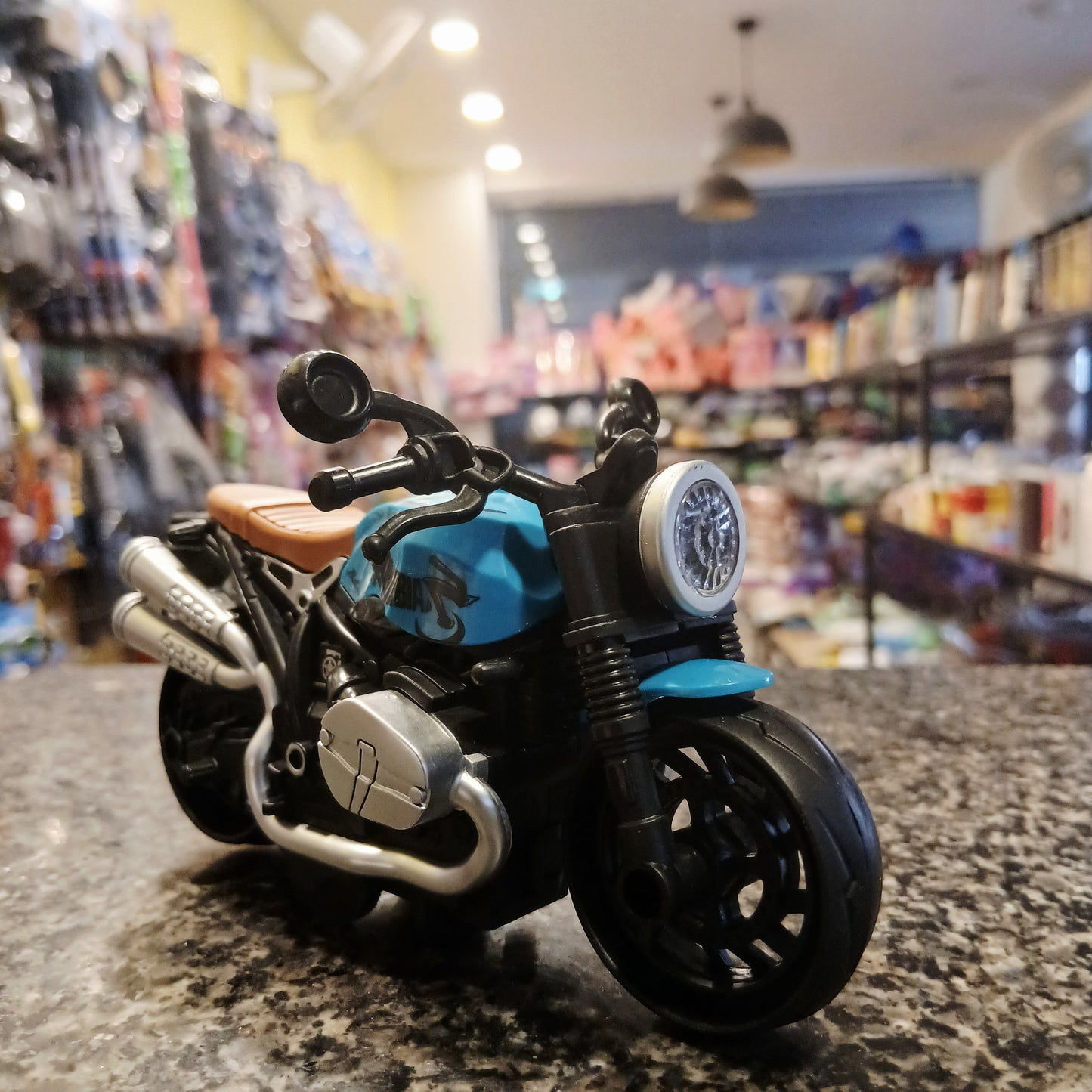 Die-Cast Toy Motorcycle – Retro Style with Realistic Details | Kids Bike Toy