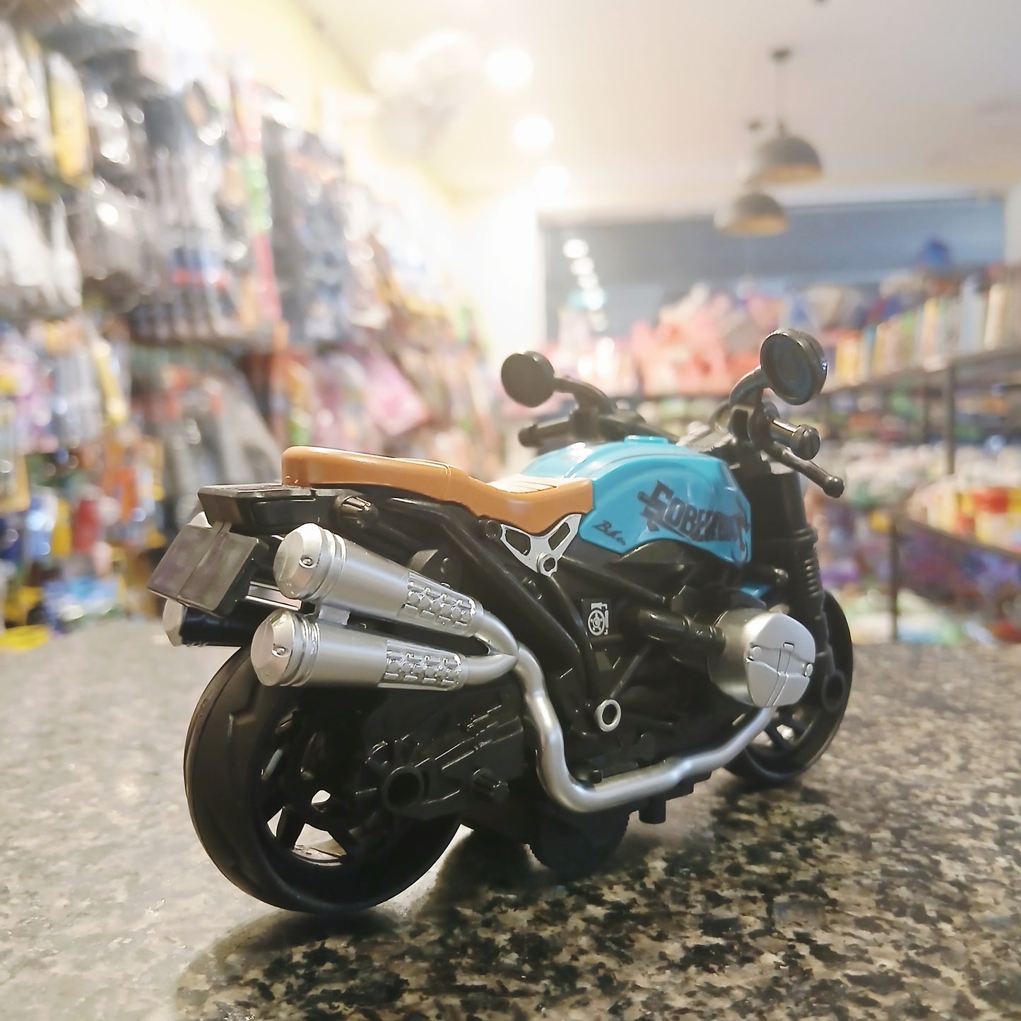 Die-Cast Toy Motorcycle – Retro Style with Realistic Details | Kids Bike Toy