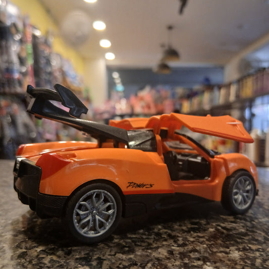 Hot Racing Die-Cast Toy Car – Orange Sports Car with Butterfly Doors