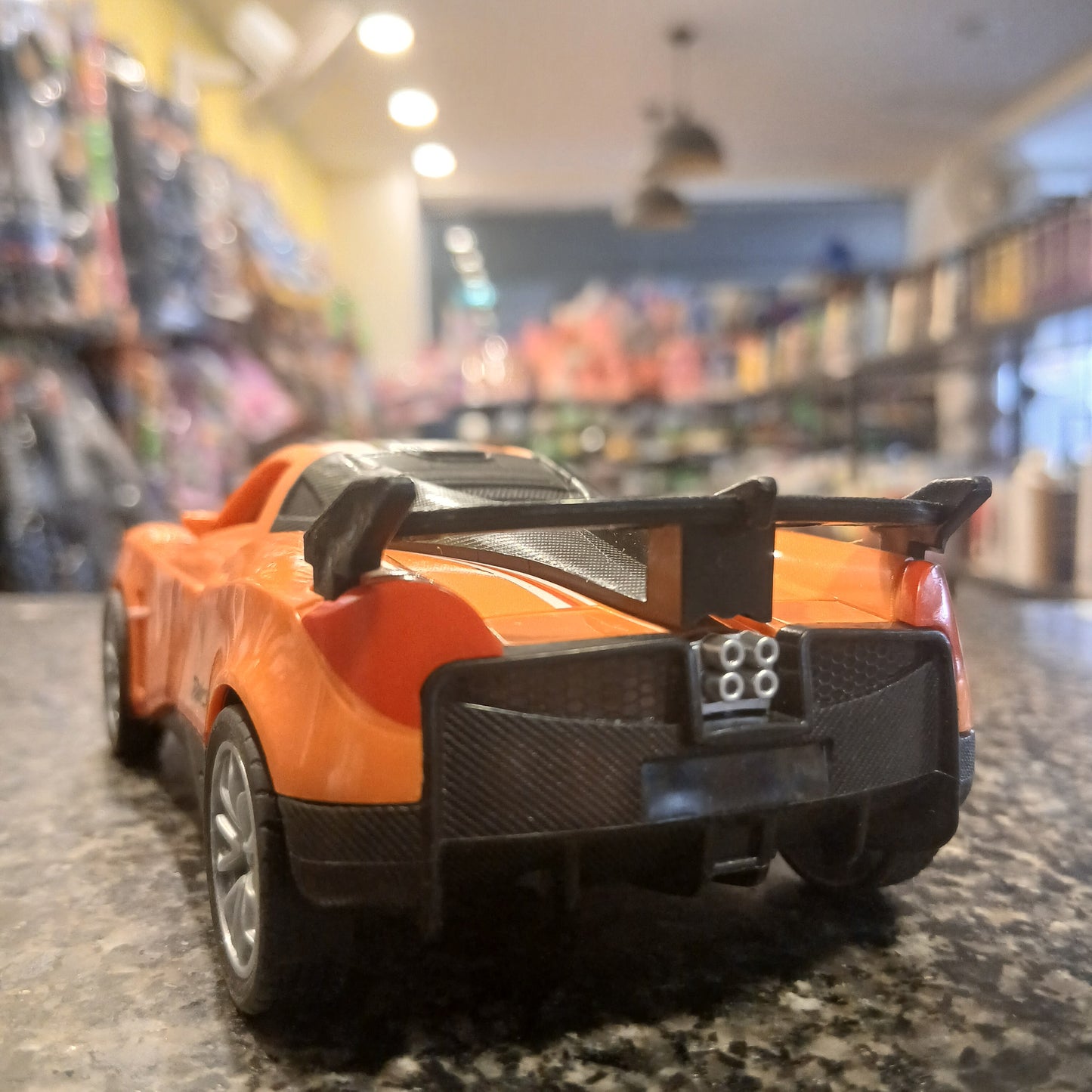 Hot Racing Die-Cast Toy Car – Orange Sports Car with Butterfly Doors