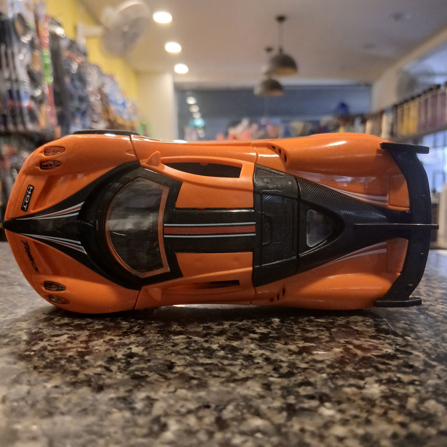 Hot Racing Die-Cast Toy Car – Orange Sports Car with Butterfly Doors