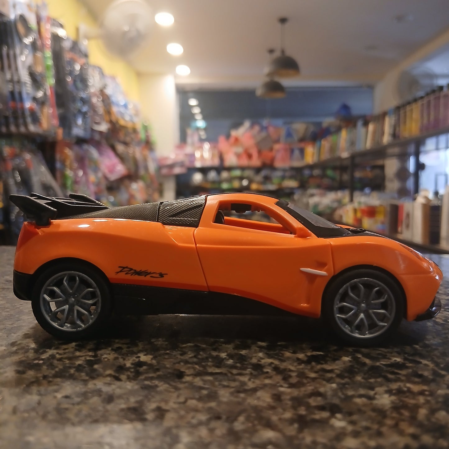 Hot Racing Die-Cast Toy Car – Orange Sports Car with Butterfly Doors
