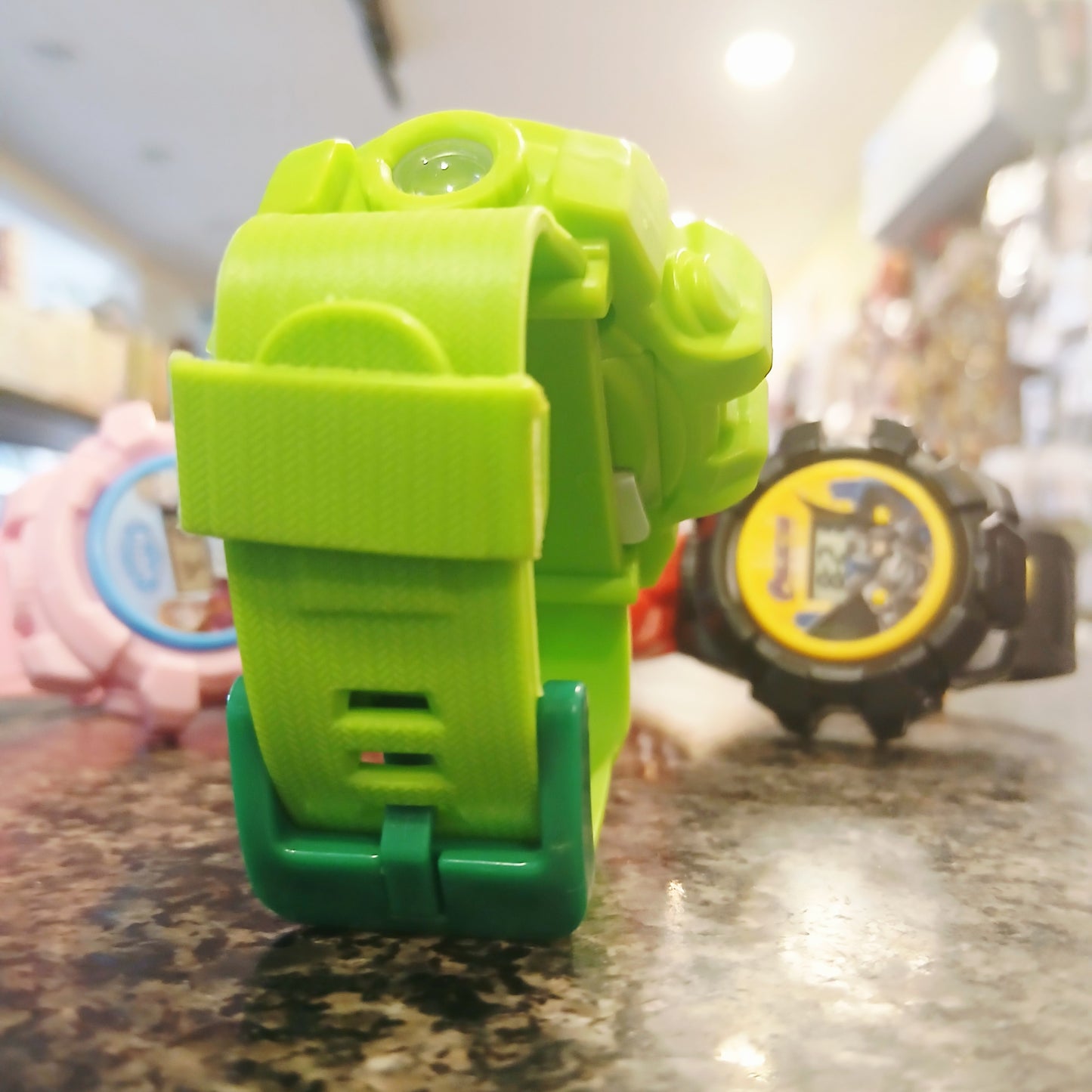 Kids' Premium Green Sports Watch – Projector Beam, Durable & Fun Digital Timepiece for Boys & Girls