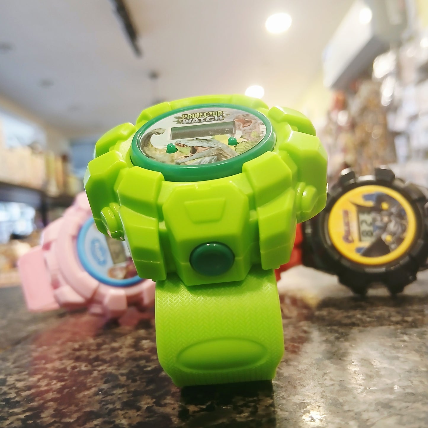 Kids' Premium Green Sports Watch – Projector Beam, Durable & Fun Digital Timepiece for Boys & Girls