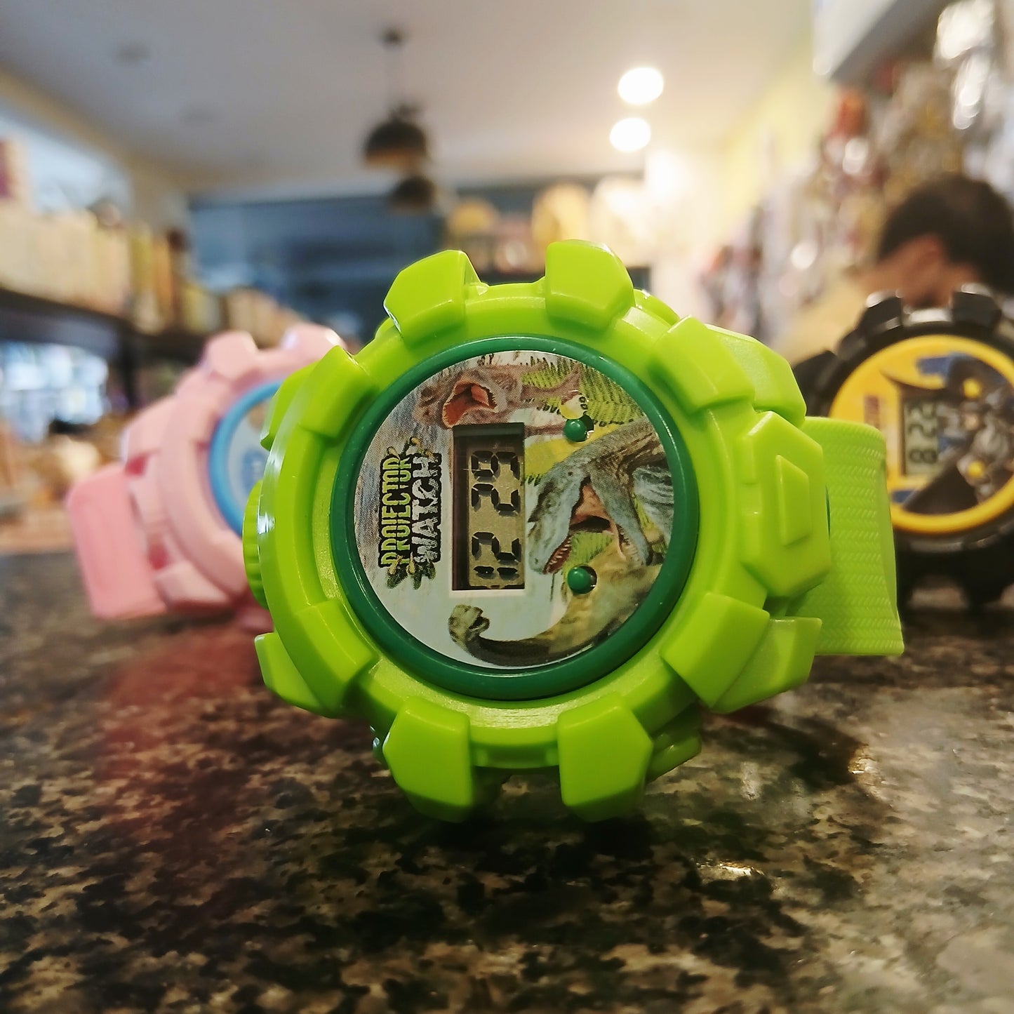 Kids' Premium Green Sports Watch – Projector Beam, Durable & Fun Digital Timepiece for Boys & Girls