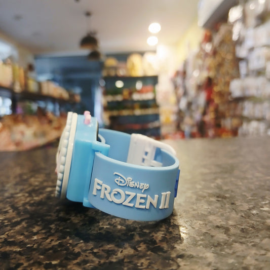 Frozen-Inspired Light Blue Girls Watch – Sparkling Elsa Digital Watch for Kids