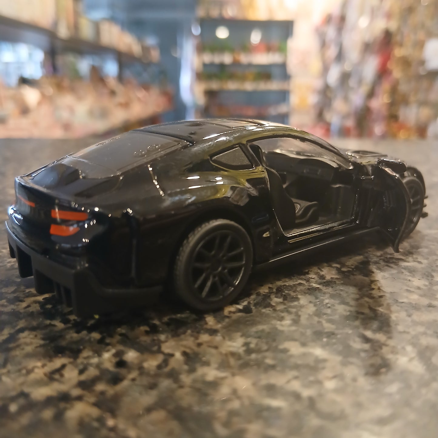 Midnight Racer – Premium Black Metallic Sports Car Toy (Alloy Body, Pull-Back Action)