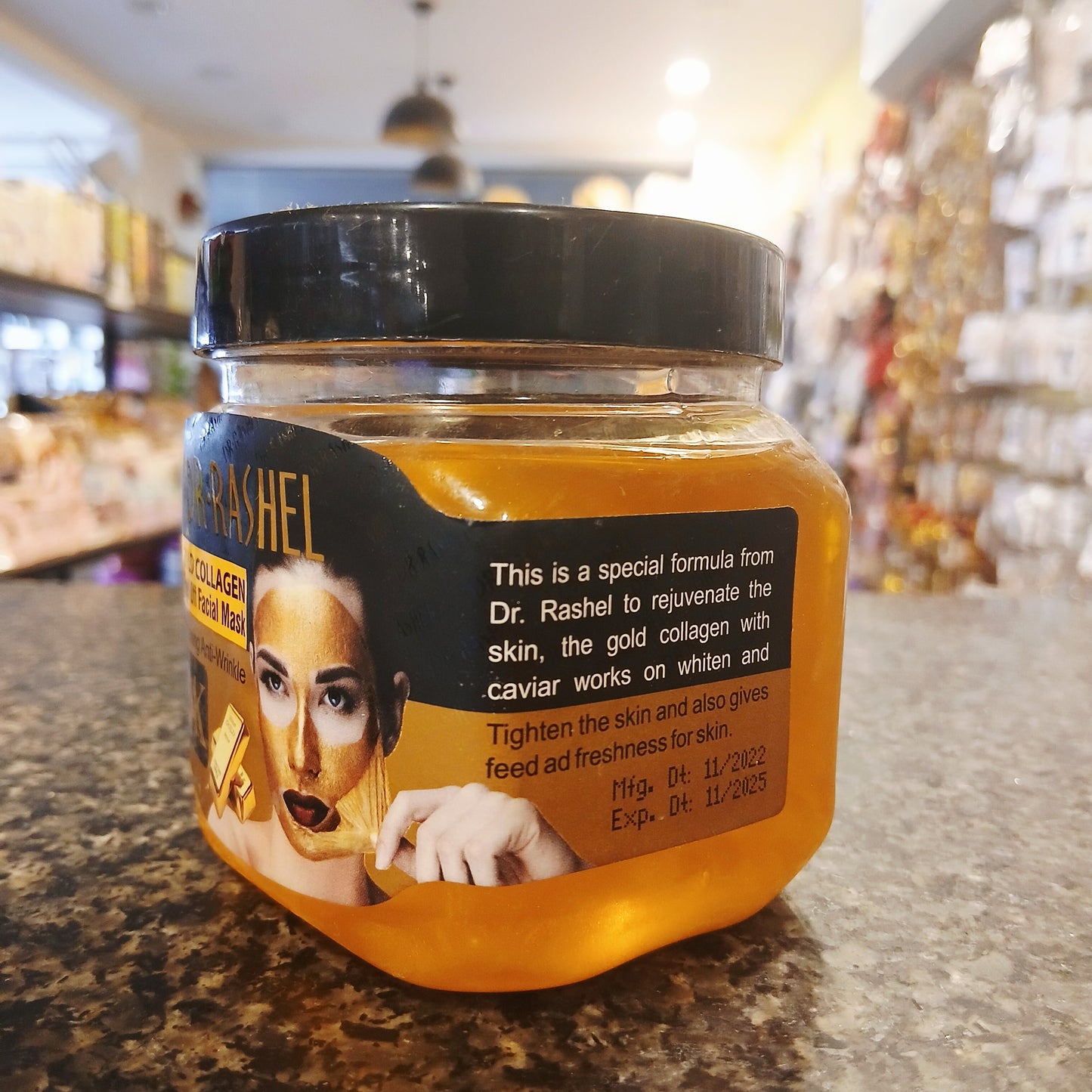 Dr. Rashel Gold Collagen Peel-Off Mask – Whitening & Anti-Wrinkle Treatment