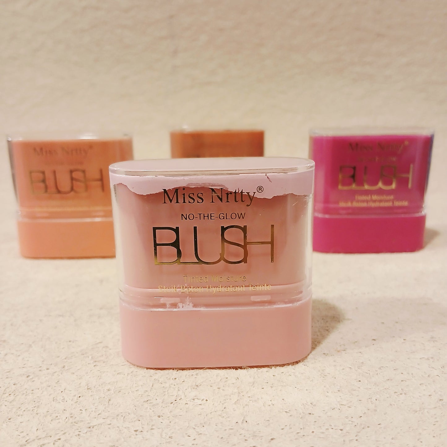 Miss Nrrty "Rosé Velouté" Blush Stick – Tinted Moisturizing Balm for Cheeks & Lips (Baton Hydratant Teinté pour Joues & Lèvres)