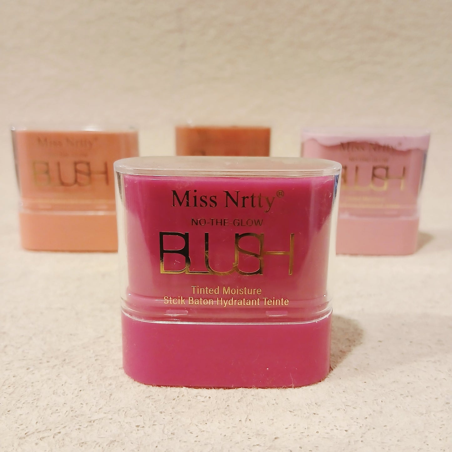 Miss Nrrty "Rosé Velouté" Blush Stick – Tinted Moisturizing Balm for Cheeks & Lips (Baton Hydratant Teinté pour Joues & Lèvres)
