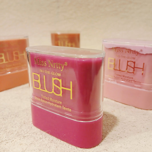 Miss Nrrty "Rosé Velouté" Blush Stick – Tinted Moisturizing Balm for Cheeks & Lips (Baton Hydratant Teinté pour Joues & Lèvres)