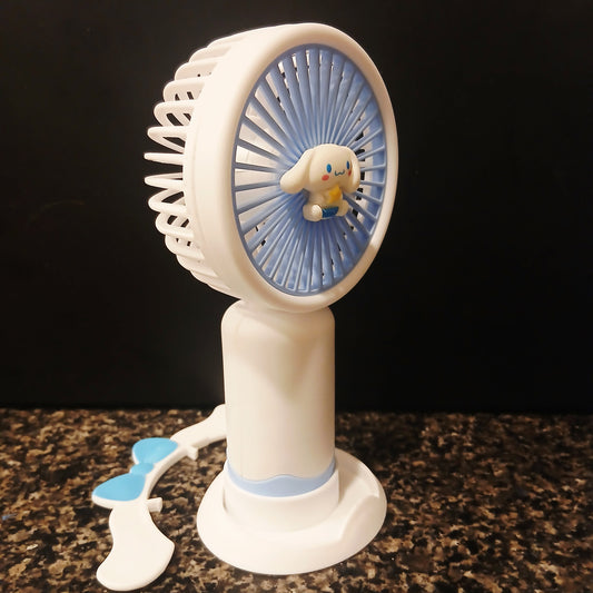 Portable Mini Hand Fan – USB Rechargeable, Personal Cooling Fan with Built-in Cable | Pocket-Sized Fan for Office, Travel, Home | Fast Charging & Lightweight (Smart Cart Pakistan)