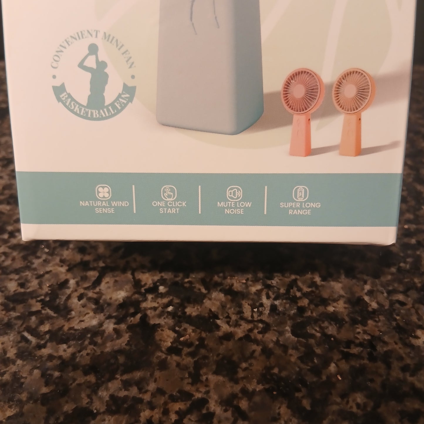 Portable Mini USB Rechargeable Fan - 2 Speed Adjustable (Low/High) | Handheld Personal Cooling Fan with Built-in Battery | For Home, Office, Travel (Smart Cart Pakistan)