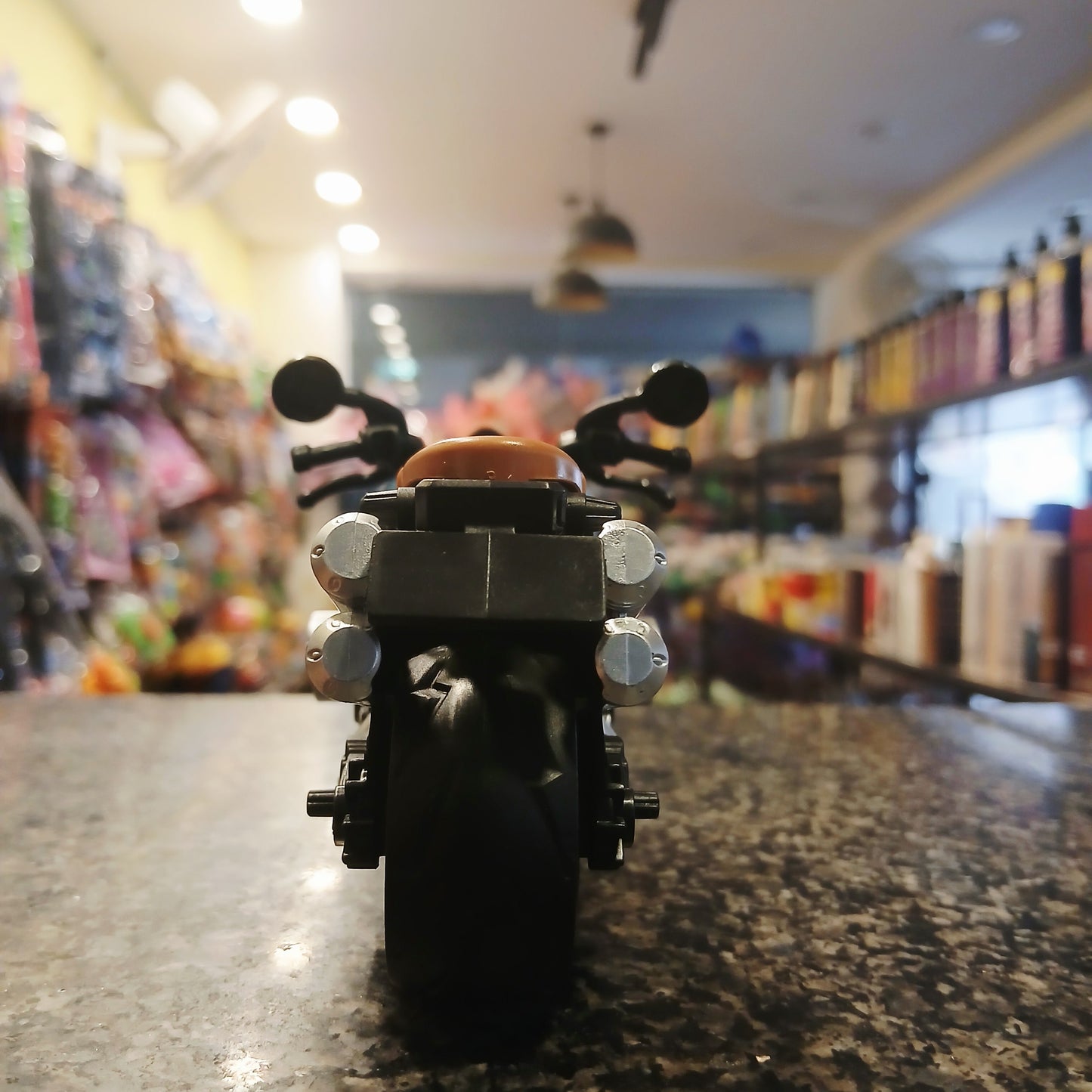 Die-Cast Toy Motorcycle – Retro Style with Realistic Details | Kids Bike Toy