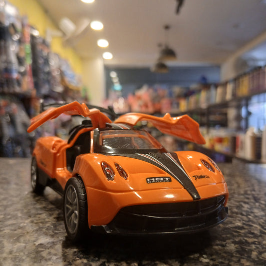 Hot Racing Die-Cast Toy Car – Orange Sports Car with Butterfly Doors