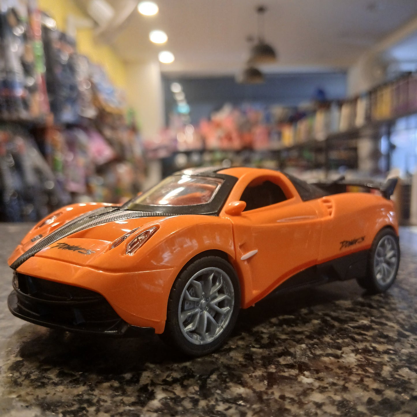 Hot Racing Die-Cast Toy Car – Orange Sports Car with Butterfly Doors