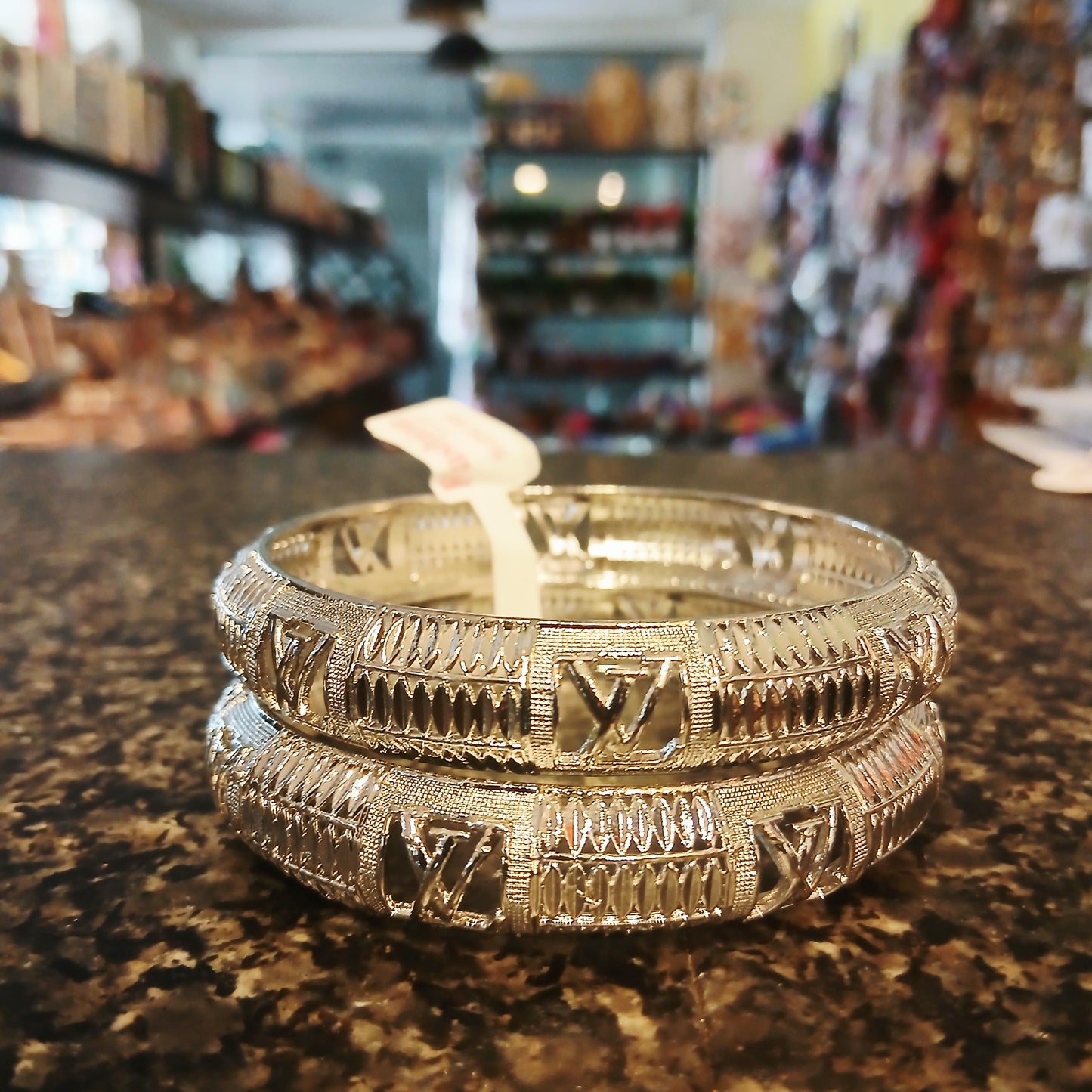 Elegant Silver Bangles Set (2 Pcs) –  کڑے  – Classic Pakistani Jewelry for Women