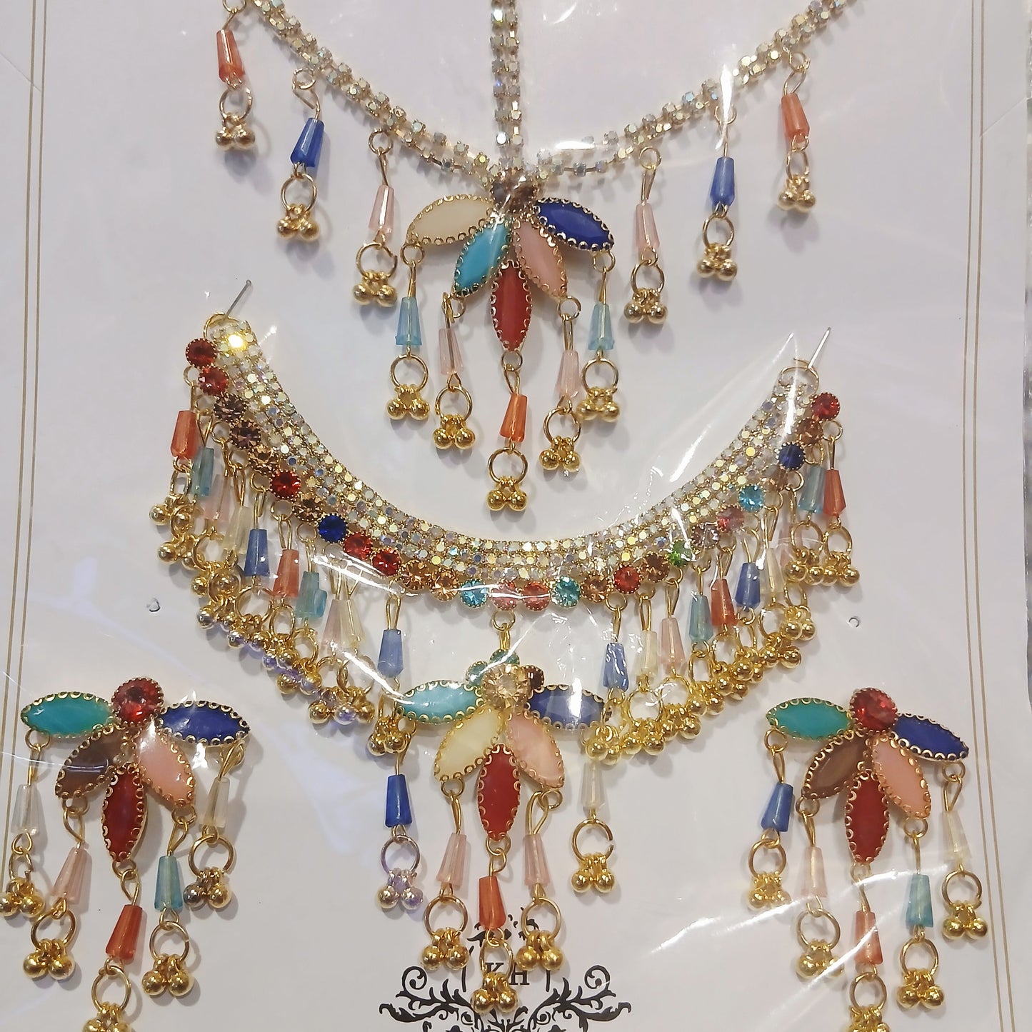 Rainbow Pearl Jewelry Set - Multicolor Pearl Necklace & Earrings for Women