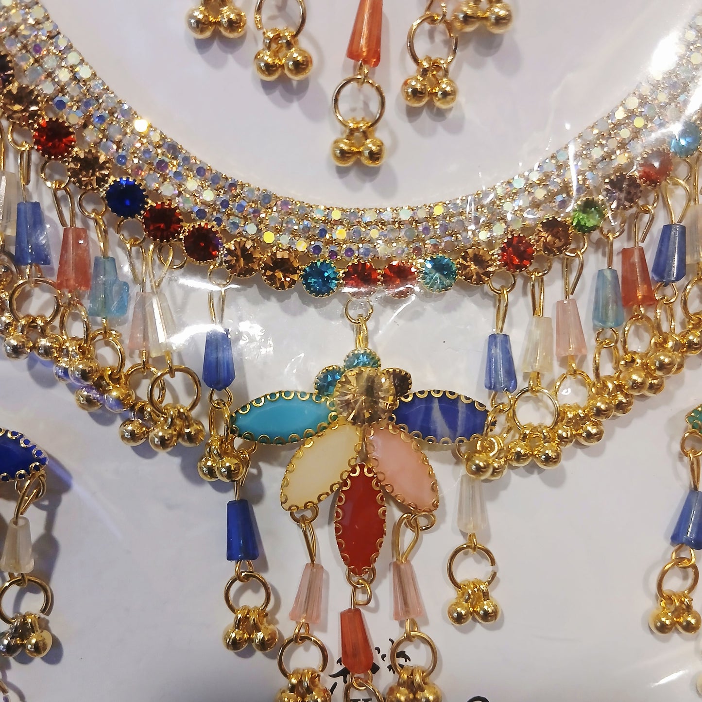 Rainbow Pearl Jewelry Set - Multicolor Pearl Necklace & Earrings for Women