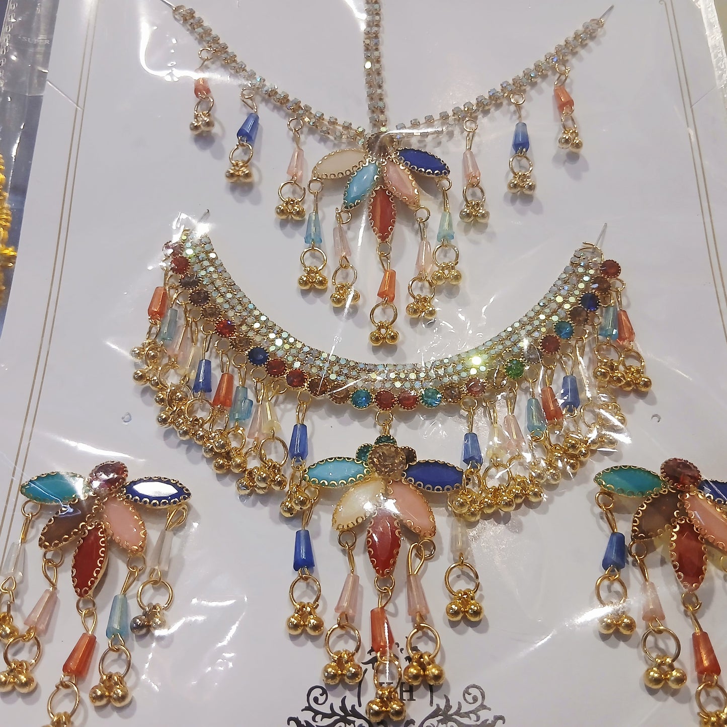 Rainbow Pearl Jewelry Set - Multicolor Pearl Necklace & Earrings for Women