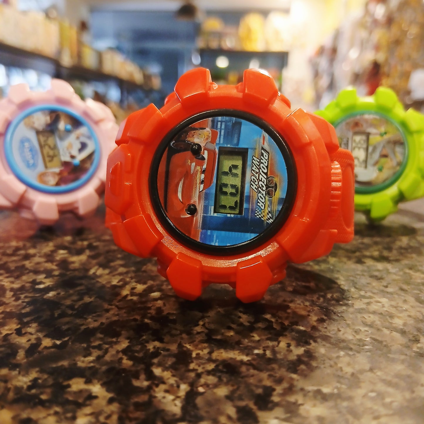 Pink Power Sports Watch for Girls with Projector Beam – Durable Digital Kids Watch with LED Light