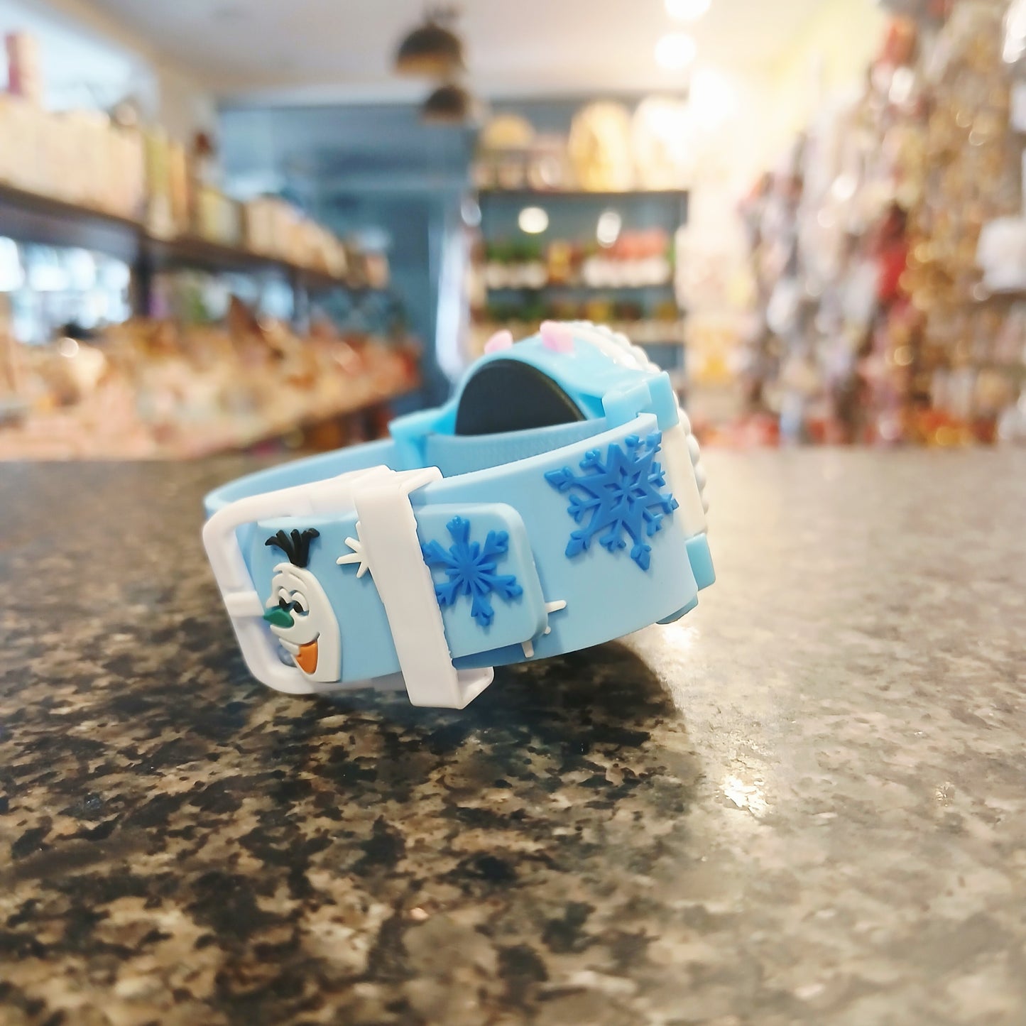 Frozen-Inspired Light Blue Girls Watch – Sparkling Elsa Digital Watch for Kids