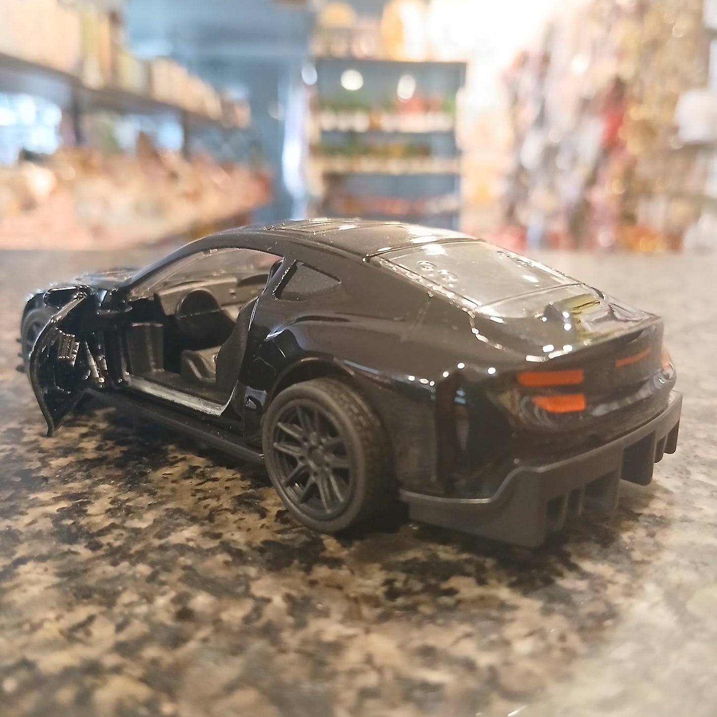 Midnight Racer – Premium Black Metallic Sports Car Toy (Alloy Body, Pull-Back Action)