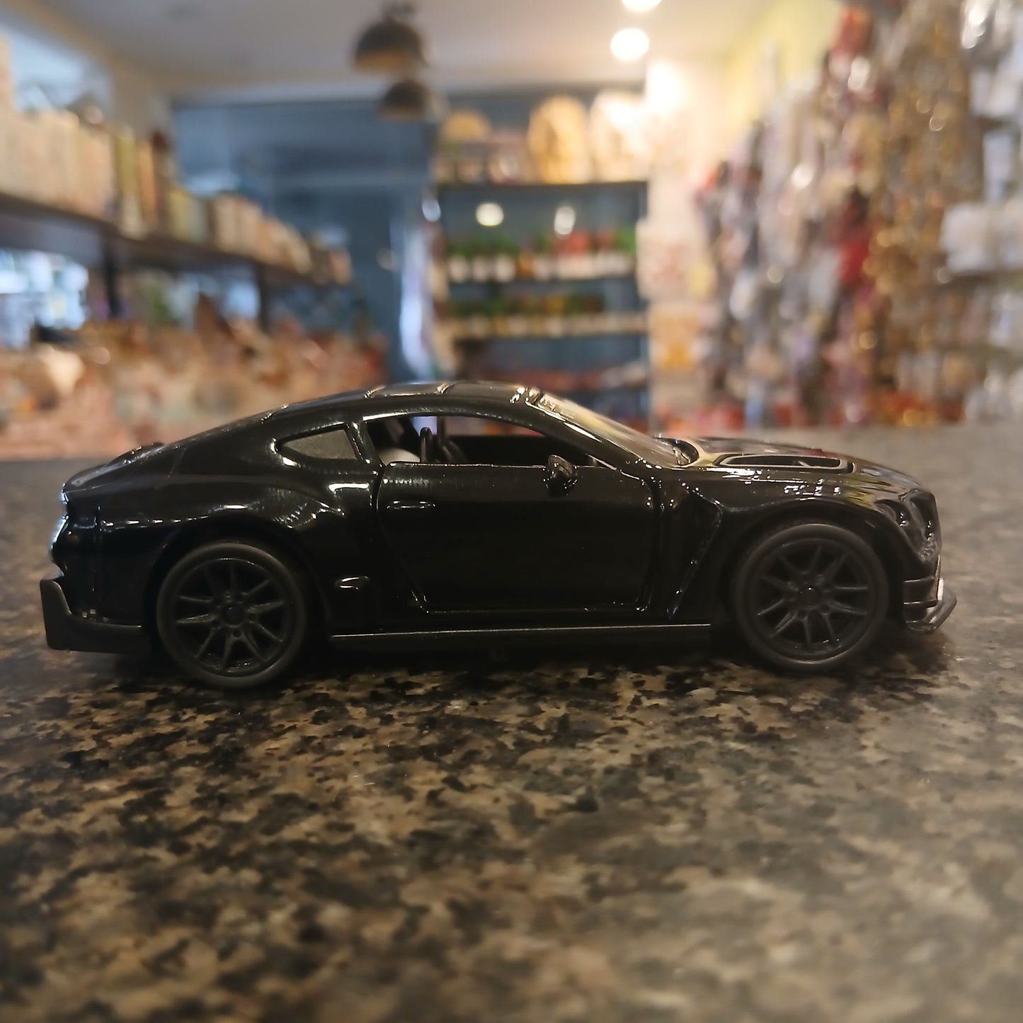 Midnight Racer – Premium Black Metallic Sports Car Toy (Alloy Body, Pull-Back Action)