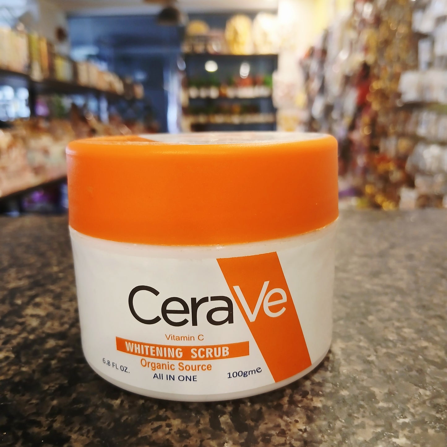 CeraVe Vitamin C Brightening Scrub – 100gm | Organic Source + Exfoliating Glow