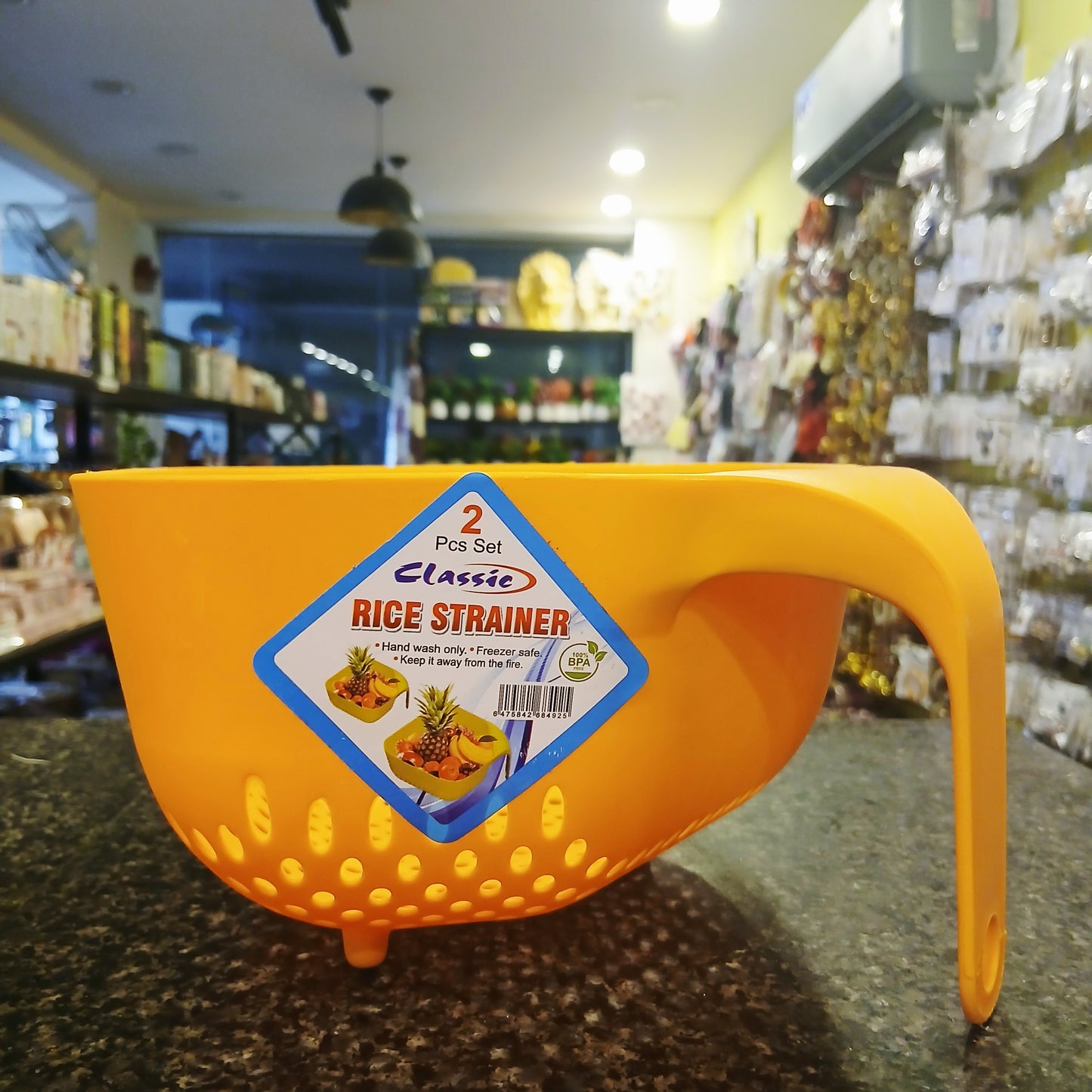 Classic Plastic Rice Washer – Multi-Colored Kitchen Essential