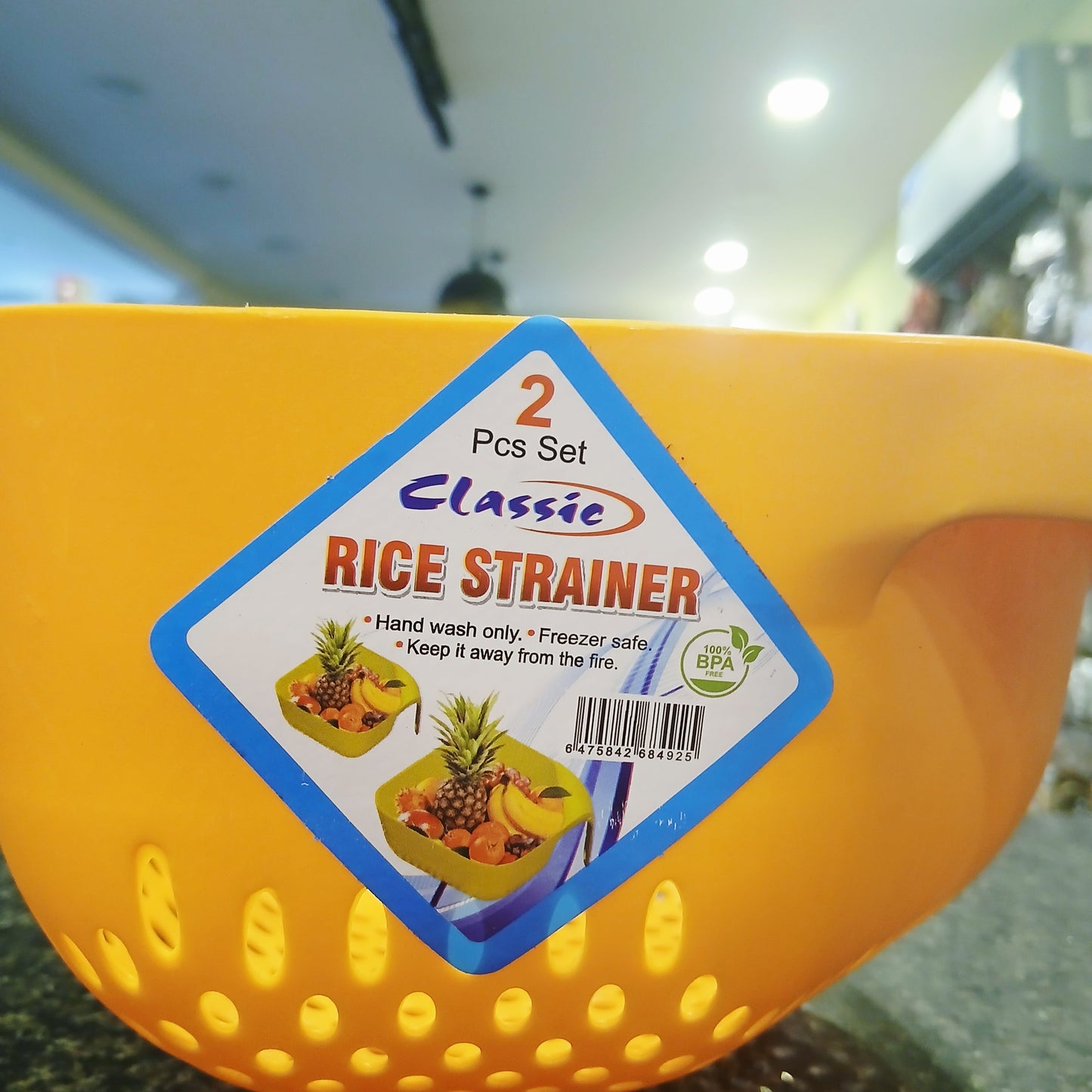 Classic Plastic Rice Washer – Multi-Colored Kitchen Essential