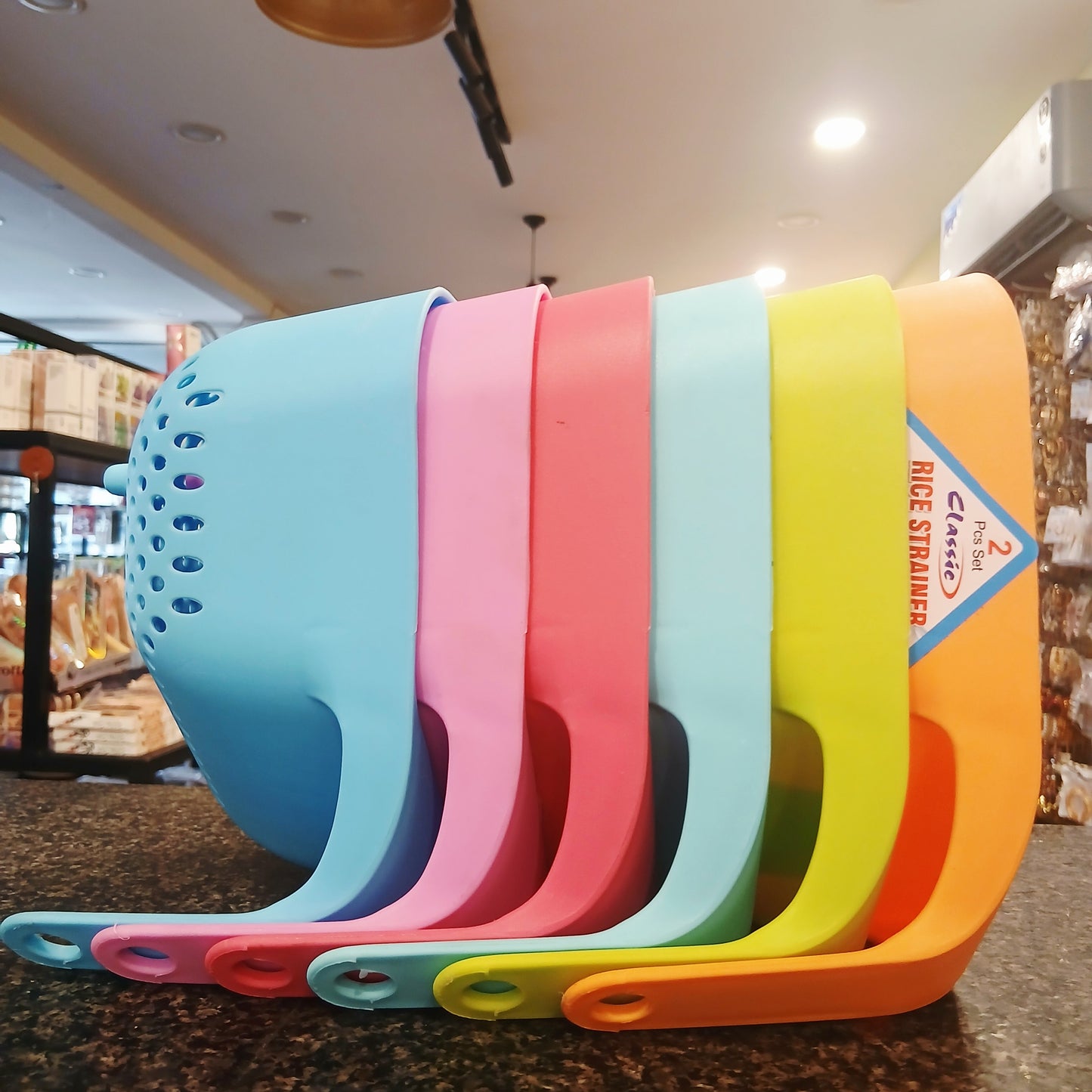 Classic Plastic Rice Washer – Multi-Colored Kitchen Essential
