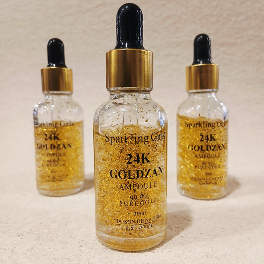 Sparkling Girl 24K Goldzan Whitening Serum – Illuminating Anti-Aging Treatment with Gold Infusion