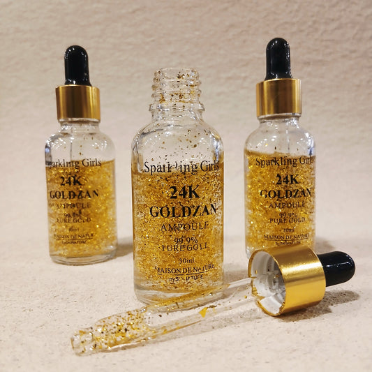 Sparkling Girl 24K Goldzan Whitening Serum – Illuminating Anti-Aging Treatment with Gold Infusion