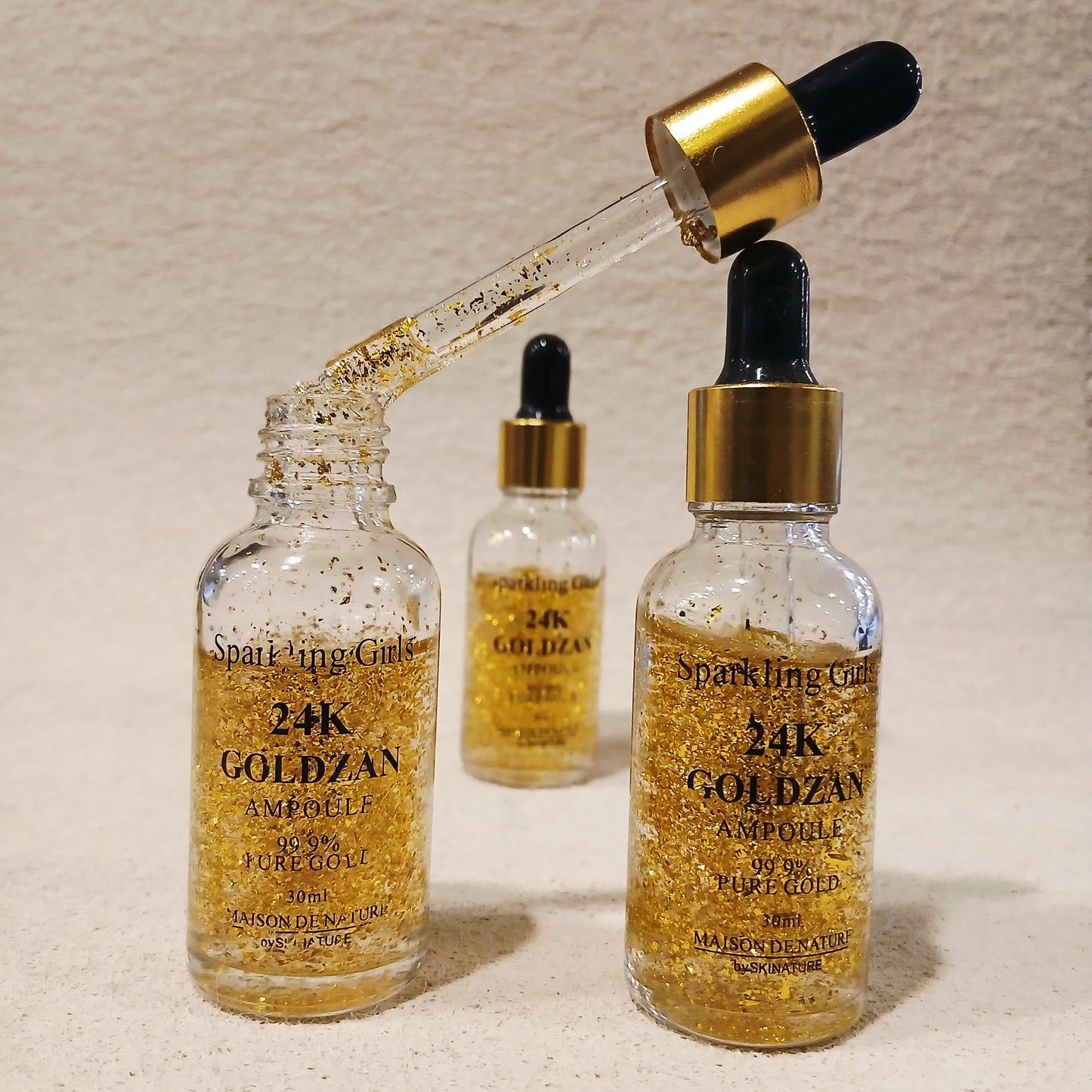 Sparkling Girl 24K Goldzan Whitening Serum – Illuminating Anti-Aging Treatment with Gold Infusion