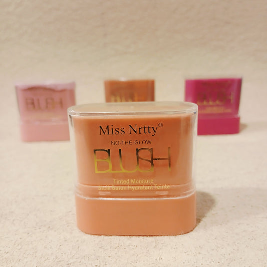Miss Nrrty "Rosé Velouté" Blush Stick – Tinted Moisturizing Balm for Cheeks & Lips (Baton Hydratant Teinté pour Joues & Lèvres)