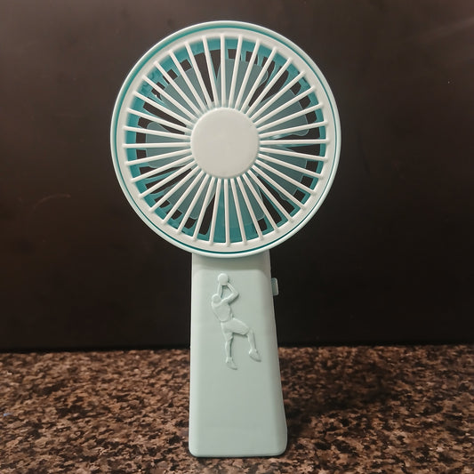Portable Mini USB Rechargeable Fan - 2 Speed Adjustable (Low/High) | Handheld Personal Cooling Fan with Built-in Battery | For Home, Office, Travel (Smart Cart Pakistan)