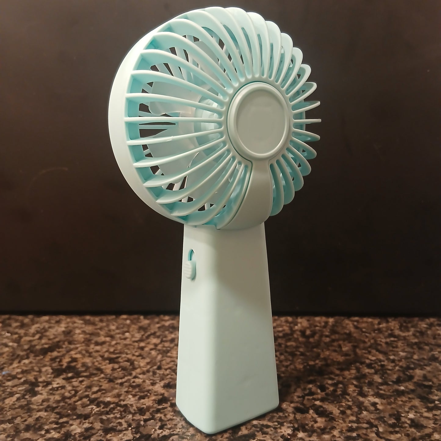 Portable Mini USB Rechargeable Fan - 2 Speed Adjustable (Low/High) | Handheld Personal Cooling Fan with Built-in Battery | For Home, Office, Travel (Smart Cart Pakistan)