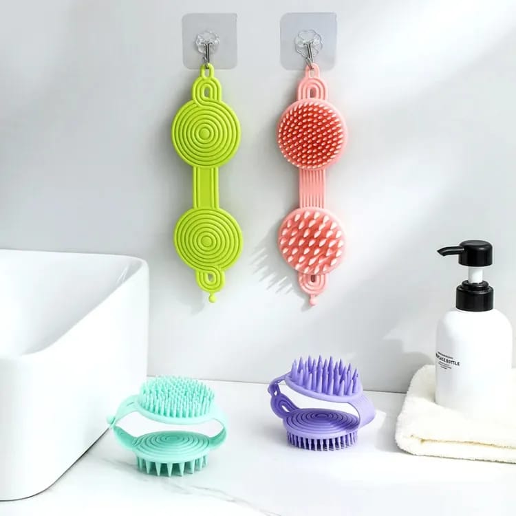 Silicone Scalp Massager &amp; Body Scrubber Duo