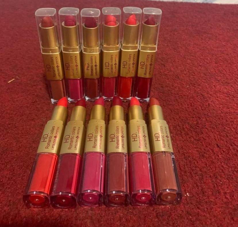 HD Romantic Collars Lip Gloss And Lipsticks (pack of 6)