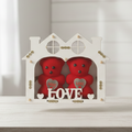 "Love You" Rustic Home-Themed Wooden Keepsake