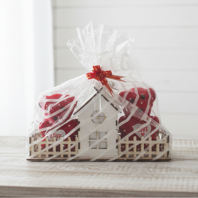 "Love & Home" Dual-Plush Keepsake Display