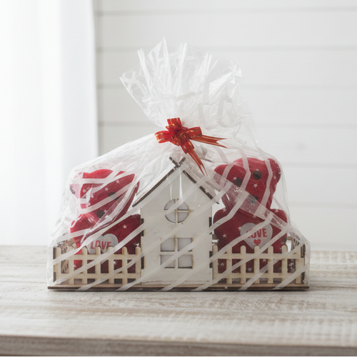 "Love & Home" Dual-Plush Keepsake Display