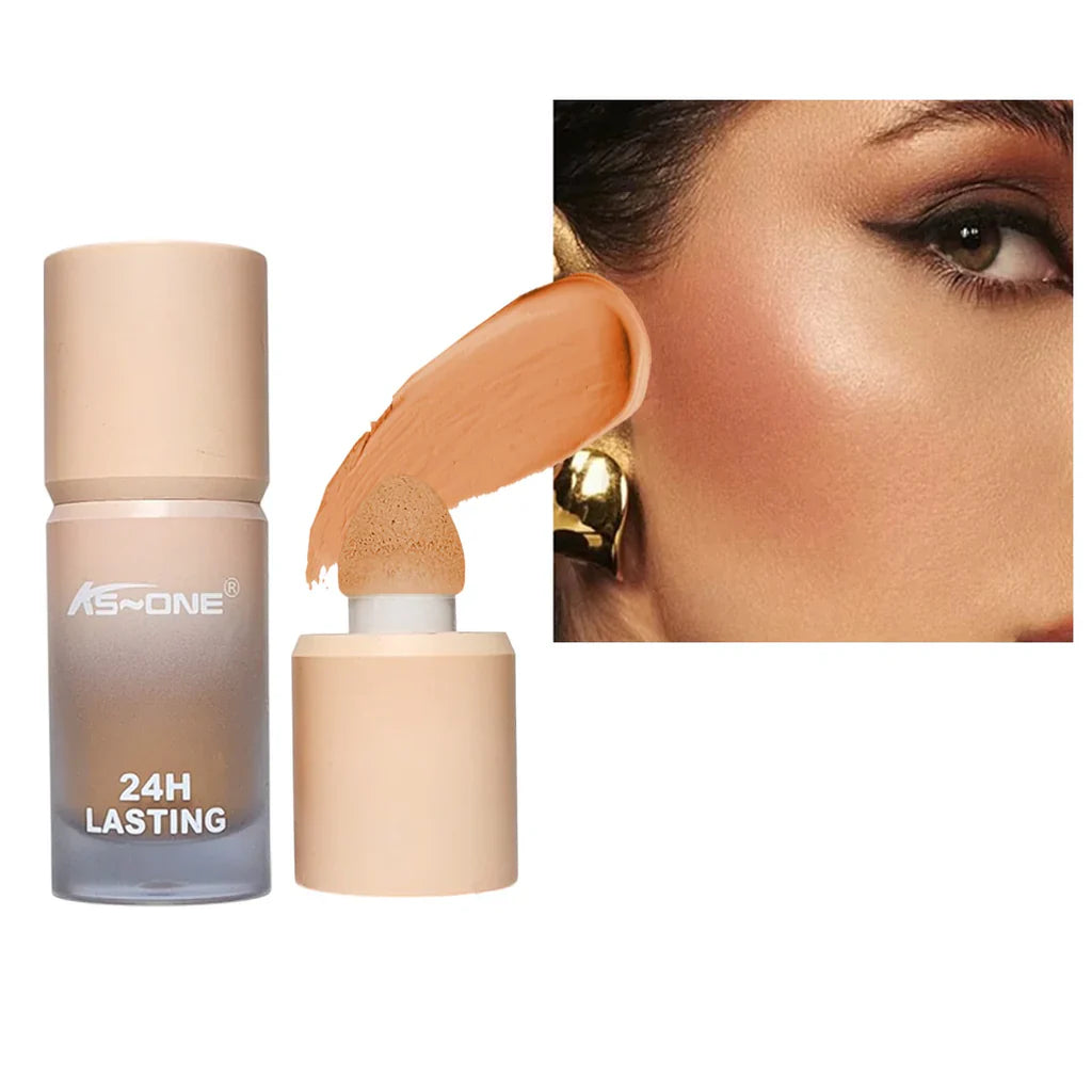 KS-ONE 24H Long Lasting Liquid Concealer & Blush – Dual-Ended Full Coverage & Flush