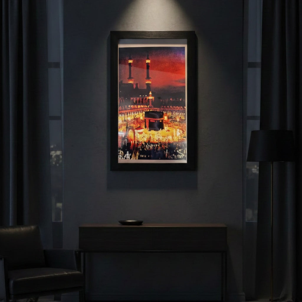 Grand Masjid al-Haram Nightscape Framed Art