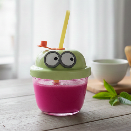 big eye mini juice glass cute drinkware