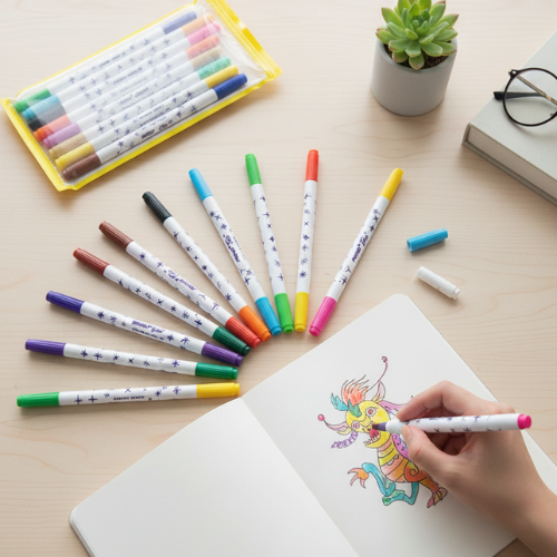 Professional Dual-Tip Artist Marker Set