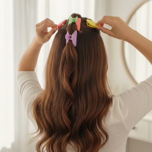 Carbon Matte Pastel Claw Clip Set