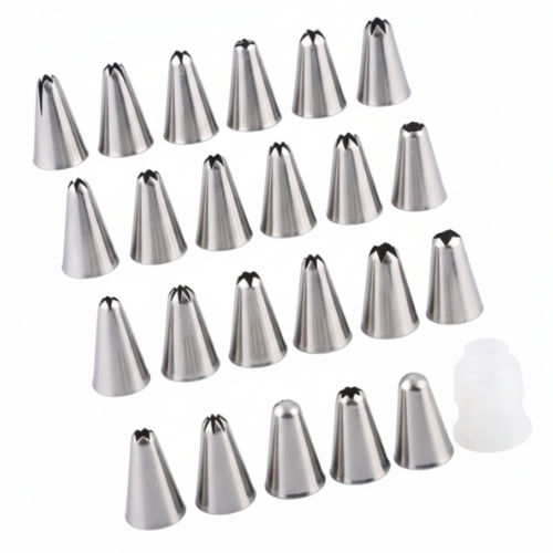 Cake Decorator 24-Piece Icing Nozzle Set